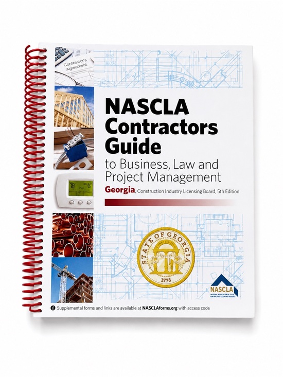 Other - Georgia NASCLA Contractors Guide - White Cover with Red Spiral
